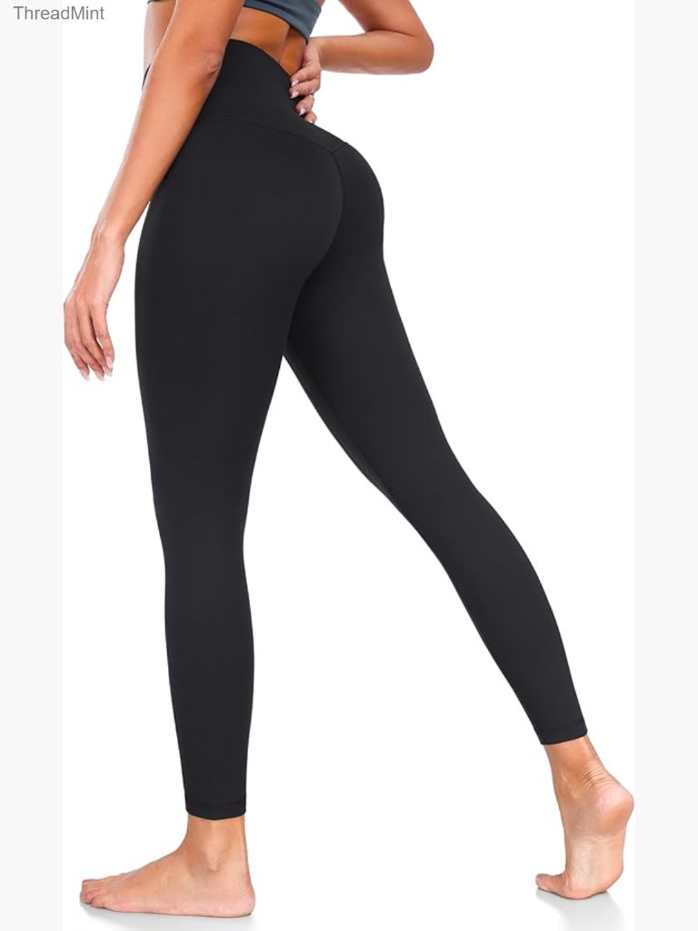 High Waisted Leggings With Hidden Pocket - Tummy Control 25" Inseam